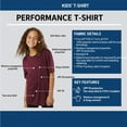 thumbnail image 5 of AllPro Youth Pro-Lock Performance T-Shirt Crafts and DIY Plain Tee Shirt (Neon Orange, L), 5 of 8