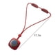 thumbnail image 3 of Masajeador de cuello con carga USB y calor - 3 ajustes de temperatura y 19 niveles de intensidad, diseño colgante rojo/gris para alivio cervical, 45 cm, 3 of 9