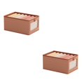 thumbnail image 2 of maskred Commode Tiroir à Vêtements Solution de Rangement Gain de Temps et d'Espace et Considérablement Claret 44 * 30 * 20 2Set, 2 of 6