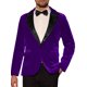 thumbnail image 1 of BLAZER DE VELVET CHIC PARA HOMBRE DE UNA BOTÓN TRAJE DE FIESTA PROM TUXEDO CHAQUETA DE CENA L PÚRPURA OSCURO, 1 of 6