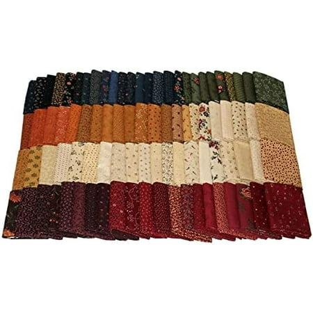 10 Fat Quarters - Kansas Troubles by Moda Fat Quarter Bundle Calico Floral Flowers Classic Reproduction Style Quality Quilters Assorted Cotton Fabrics M22805b$$Art & Craft