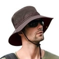 thumbnail image 2 of Hats for Men Summer Jazz Fedora Sun Hat Straw Wide Brim Baseball Cap Style Outdoor Travel Beach Baseball Hat for Men Fishing, 2 of 5