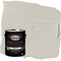 Glidden One Coat Whiskers / Gray Flat Interior Paint with Primer, 1 Gallon