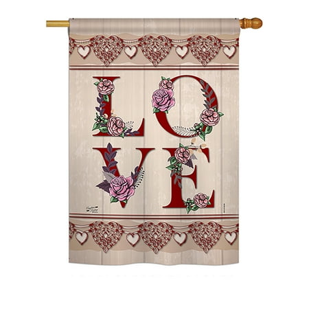 Decorative Flags Richmond Va Angeleno Heritage H137144-BO Classic Valentine Love Spring Valentines Impressions Decorative Vertical 28