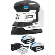 HART 20-Volt 2-Pack 4Ah and Charger Starter Kit and Detail Sander Bundle