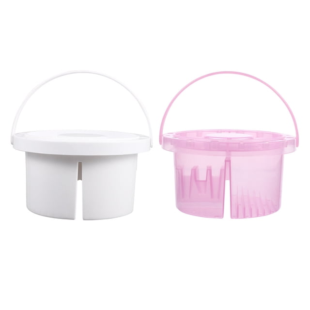 EeaseMX 2 unidades de lavapinceles para artistas con soporte para pinceles y paleta de pintura