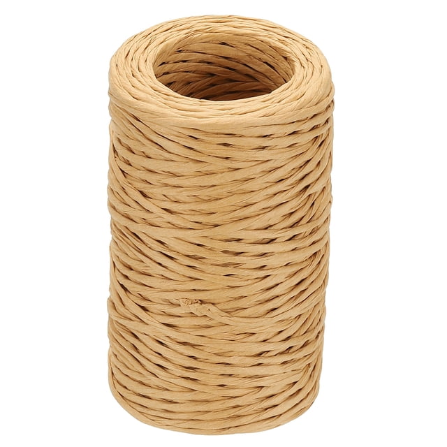 Uxcell 55 Yards Floral Bind Wire Wrap Twine, 2mm Floral Wire Vine Bind Wire Rustic Craft Wire for DIY Projects Flower Bouquet Making Wreath Gift Wrapping Wedding Decoration, Khaki