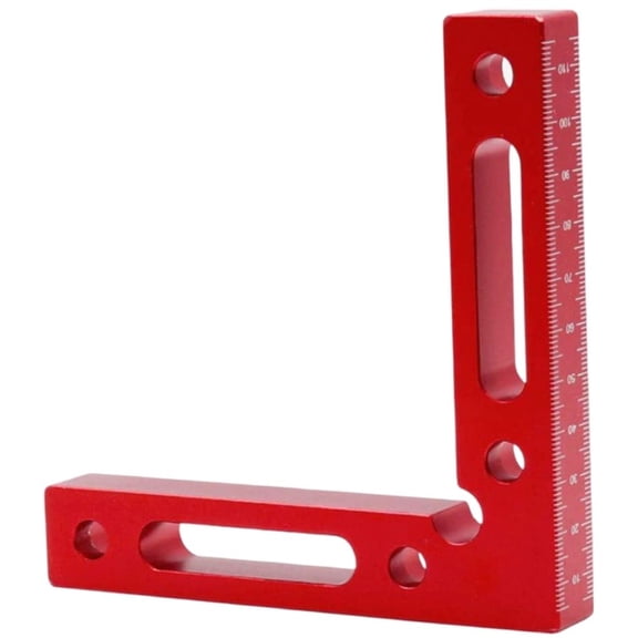 1pc/2pcs Square Right Angle Clamp, 90 Degree Woodworking Right Angle Locator for Accurate Woodworking Measurement, Red, 1pc Version