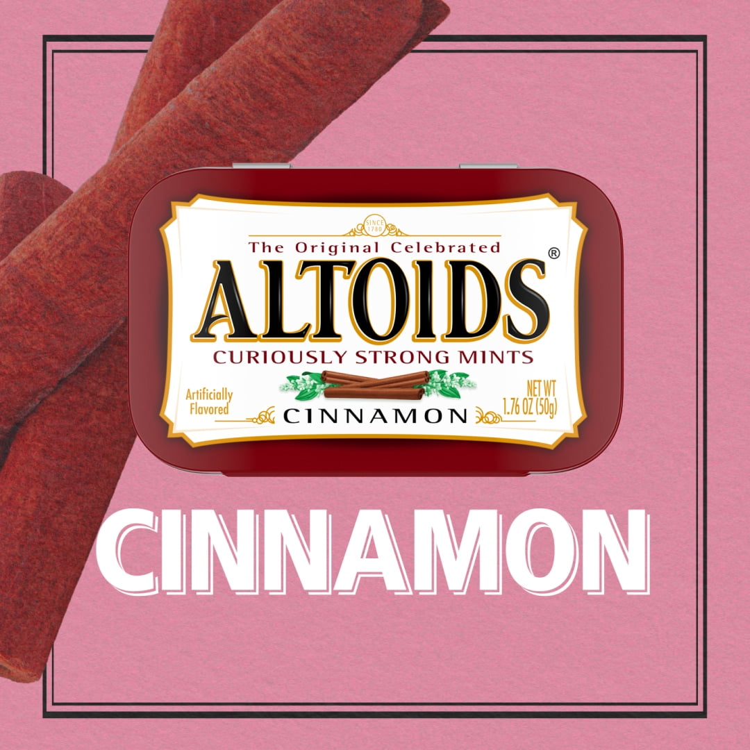 (2 pack) Altoids Cinnamon Breath Mints - 1.76 oz Tin