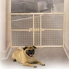 Midwest 24" High Wood Gate, Wire Mesh, Expands 29"-41" Wide