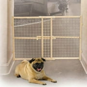 Midwest 24" High Wood Gate, Wire Mesh, Expands 29"-41" Wide