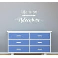 thumbnail image 2 of Life Is An Adventure Cursive Vinyl Decals Wall Decor Stickers, White,23x10-Inch, 2 of 4