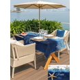 thumbnail image 5 of Outdoor Tablecloth with Umbrella Hole for Patio/Picnic/Party/Camping, Coastal Starfish Waterproof Table Cloth Rectangle Table Cover Washable, Nautical Beach Ocean Creature Wood Plank (60"x 84"), 5 of 8