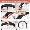 thumbnail image 6 of 2 Pack 26 Inch Bike Inner Tubes with 2 Tire Lever 26x1.75/1.95 Shradler Valve Bicycle Replacement Butyl Rubber Inner Tubes, 6 of 9