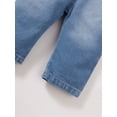 thumbnail image 7 of 6 Months Baby Girls Clothes 9 Months Girls Pants Infant Girls Denim Overall Pants Blue, 7 of 7