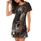 thumbnail image 2 of Disketp Leopard On Tree Branch para Camisón Corto de Manga Corta para Mujeres, Camisón Cómodo con Escote Redondo, Bonito y Confortable, 2 of 6