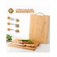 thumbnail image 2 of Tabla Xtellar Para Picar De Cortar De Madera Con Mango De Acero Inoxidable Color Naranja, 2 of 4