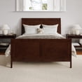 thumbnail image 2 of AFI Portland Full Wood Foundation Bed Frame with Matching Footboard Walnut, 2 of 10