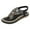 Black, variant on Xfvqtps Women Flat Sandals T-Strap Clip Toe Flip Flops Elastic Rhinestone Decoration Retro Casual Dressy Soft Sole Non Slip Comfortable Breathable Walking Summer Sandals Black