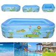 thumbnail image 1 of PENGXIANG Inflatable Pool Large Outdoor Printing Paddling Pool for Kids 3-Layers Inflatable Swimming Pool for Backyard Garden Summer Water Party, 1 of 9