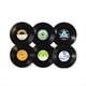 thumbnail image 1 of Juego de Posavasos Creativos para Bebidas, 6 Posavasos con CD Vintage, para Amantes de la MúSica, Regalos de Anfitriona de InauguracióN de la Casa, Estilo 2, 1 of 5