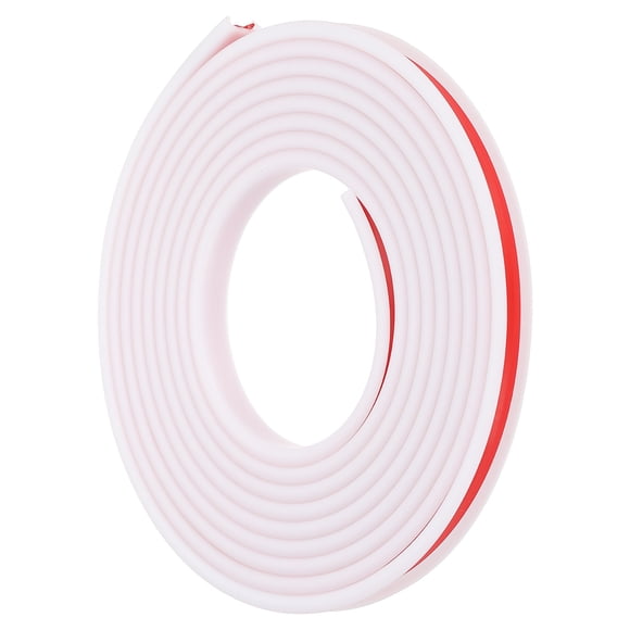 Unique Bargains TPE U-Shape Edge Banding, 3/8 Inch x 9.8ft Self Adhesive Flexible Veneer Edging Trim Edge Protector, White