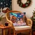 thumbnail image 4 of chaungfeng Christmas Decorations, Print Christmas Pillow Covers 18" x 18", with 8 Cute Patterns, Throw Pillow Covers for Home Christmas Decor, Soft Linen Material, 4 of 6