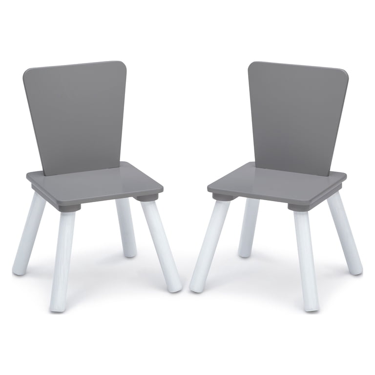 Delta Children 4-Piece Toddler Playroom Set, Grey/White - Walmart.com