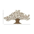 thumbnail image 3 of DecMode Brown Metal Indoor Outdoor Tree Wall Decor with Leaves, 3 of 9