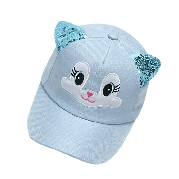 WUXIAN Boys Girls Sun Hats Cartoon Baseball Hat Caps Toddler Sun Hat Waterproof Quick-Dry Boys Girls Fishing Hat,Blue,One Size