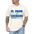 thumbnail image 3 of Men’s Graphic T-Shirt, El Papa Mas Chingon Nicaragua Flag Design, Cotton Crew Neck Tee, Classic Fit, Sizes S–5XL, 3 of 7