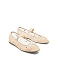 thumbnail image 3 of **Dream Pairs Women’s Rhinestone Ballet Flats – Slip-On Flats with Elastic Strap & Bow Detail**, 3 of 8