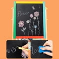 thumbnail image 3 of Kids Wooden Art Easel Foldable Whiteboard Blackboard Easel with Stand Multifunctional 2 in 1 Chalkboard, 3 of 5