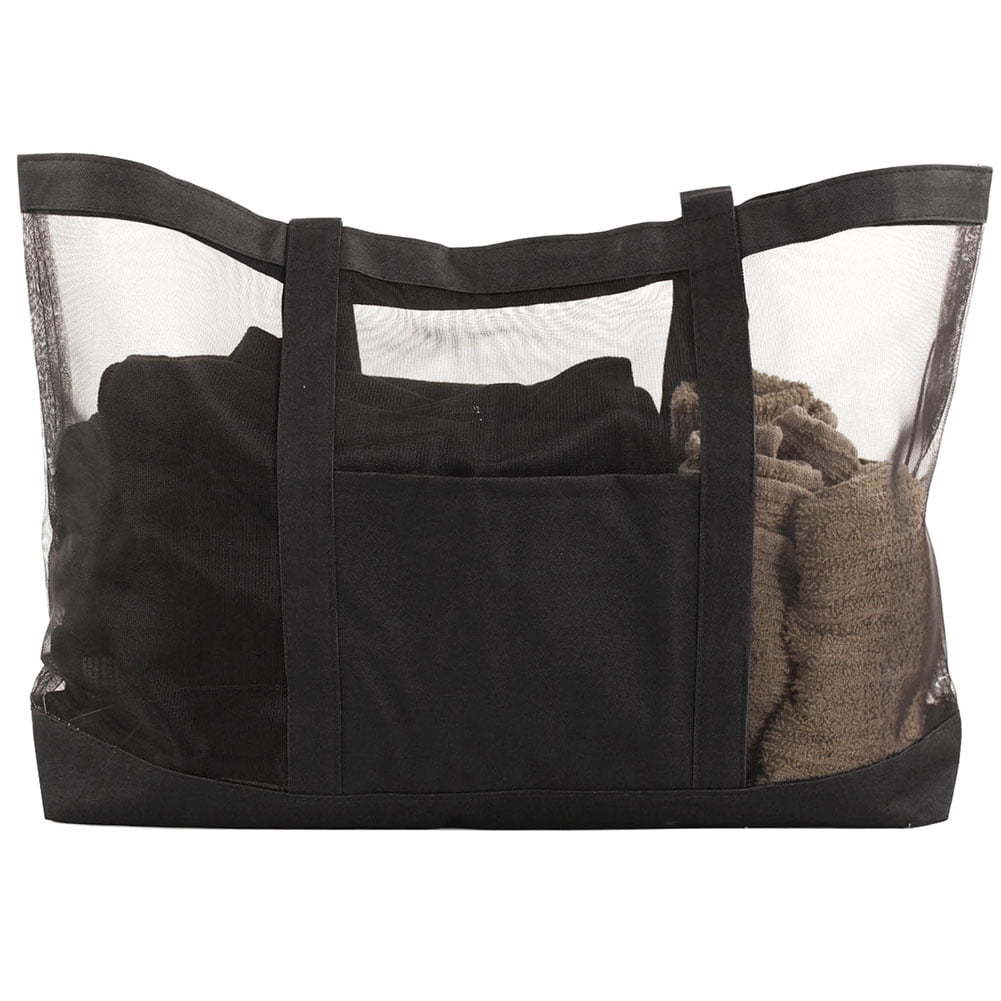 SLM Large Mesh Shoulder Beach Tote Bag