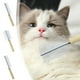 thumbnail image 1 of Peine de Madera y Acero Inoxidable para Mascotas | Peine de Doble Gama | Peine de Dientes Altos y Bajos | Peine para Gatos | Peine para Pelo Brillante | Beige/Plateado | 19,8 X 3,5 X 1 Cm | 47 G | Fá, 1 of 6