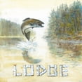 thumbnail image 2 of Fisk, Arnie 12x12 Black Ornate Wood Framed with Double Matting Museum Art Print Titled - Lodge, 2 of 4