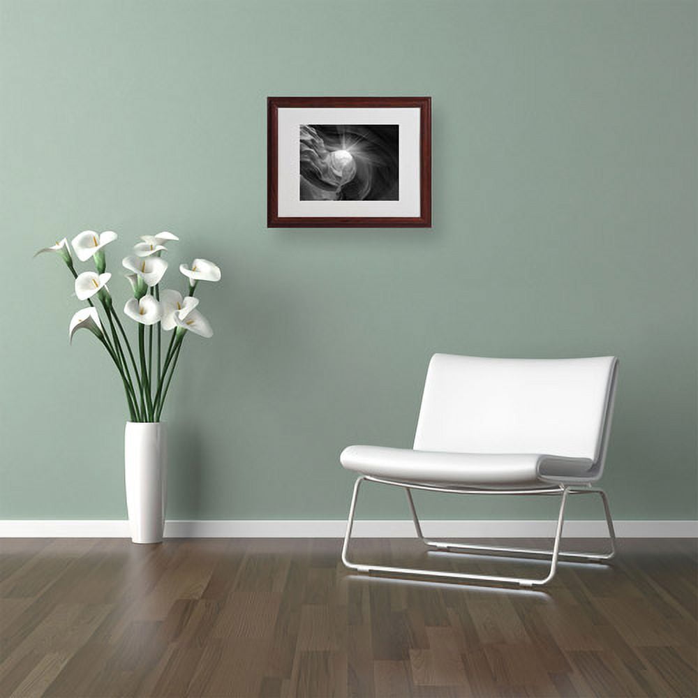 Trademark Fine Art "Searching Light I" Matted Framed Art by Moises Levy, Wood Frame