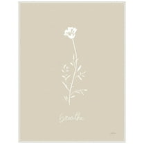 Amanti Art Delicate Wildflowers IV Framed Canvas Wall Art Print