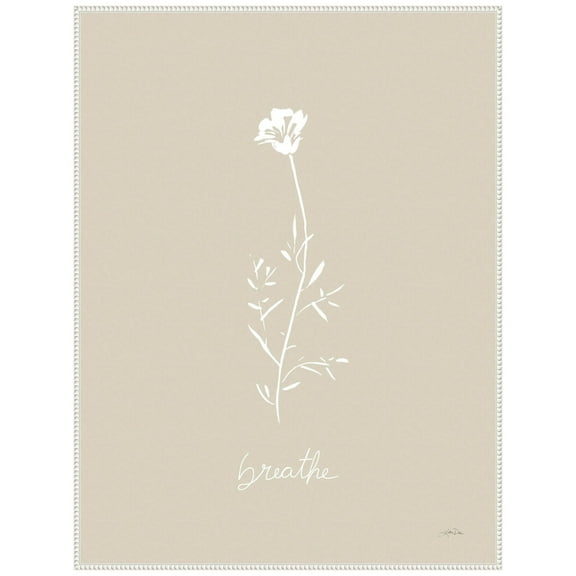 Amanti Art Delicate Wildflowers IV Framed Canvas Wall Art Print