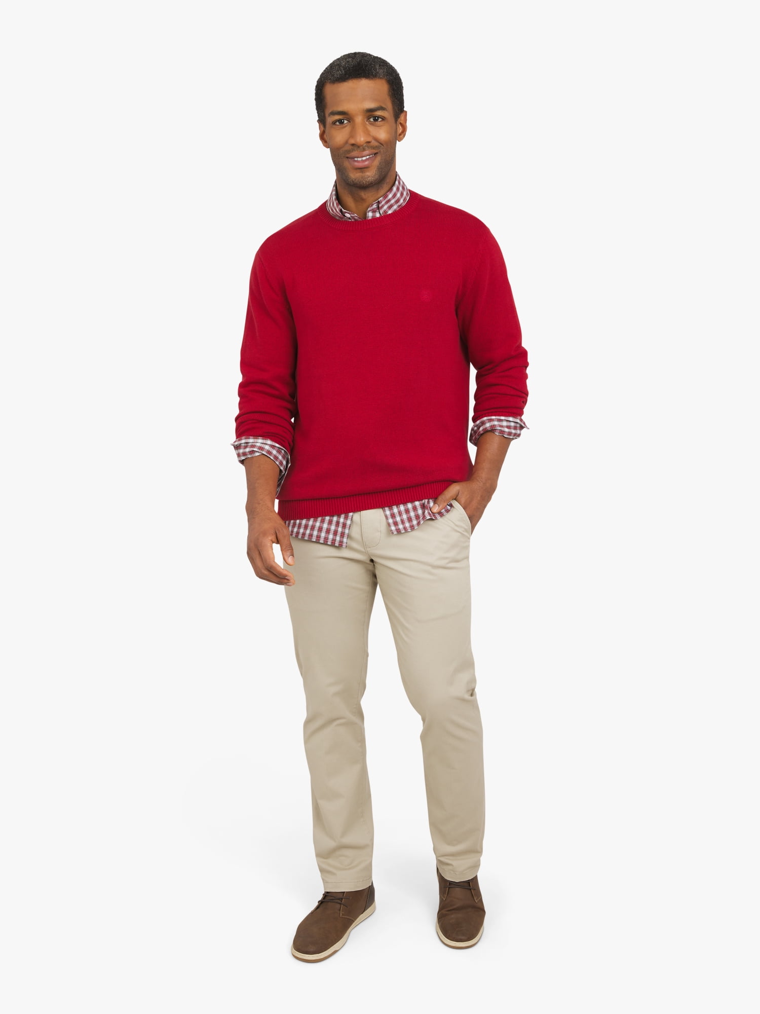 Chaps Men's & Big Men's Long Sleeve Crewneck Sweater, Sizes S-3XL