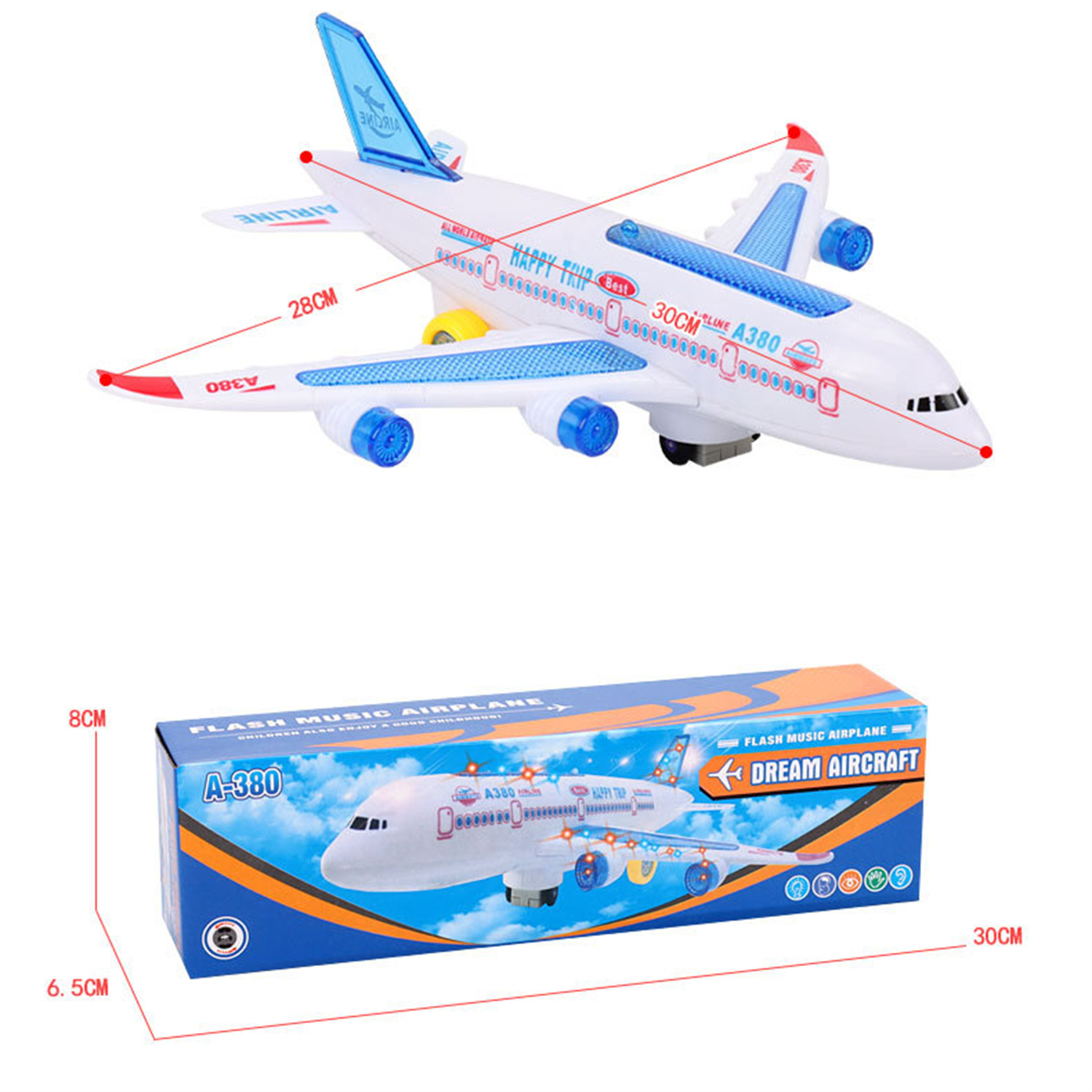 Buy Airplane Toys for Kids, Toddler Toy Airplane with Lights and Sounds