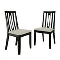 thumbnail image 3 of Castle Place Contemporary Wooden Dining Chair,Set of 2, Black, 3 of 8