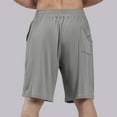 thumbnail image 3 of Ftwytp Men's Solid Color Ripped Fitness Shorts, Casual and Comfortable Sportswear for Workout, Running, and Outdoor Activities, 3 of 8