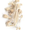 thumbnail image 3 of Cucharón de miel de mermelada de madera, palitos de miel portátiles de 6 pulgadas para tarro de miel, dispensador de miel, juego de 20 Ormromra SNFLD1028, 3 of 7