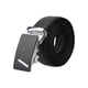 thumbnail image 1 of Cinturón de cuero de vestir para hombres con hebilla automática de ratchet L en forma de plata, 58 5/8-61 3/8 para el Día del Padre, 1 of 7