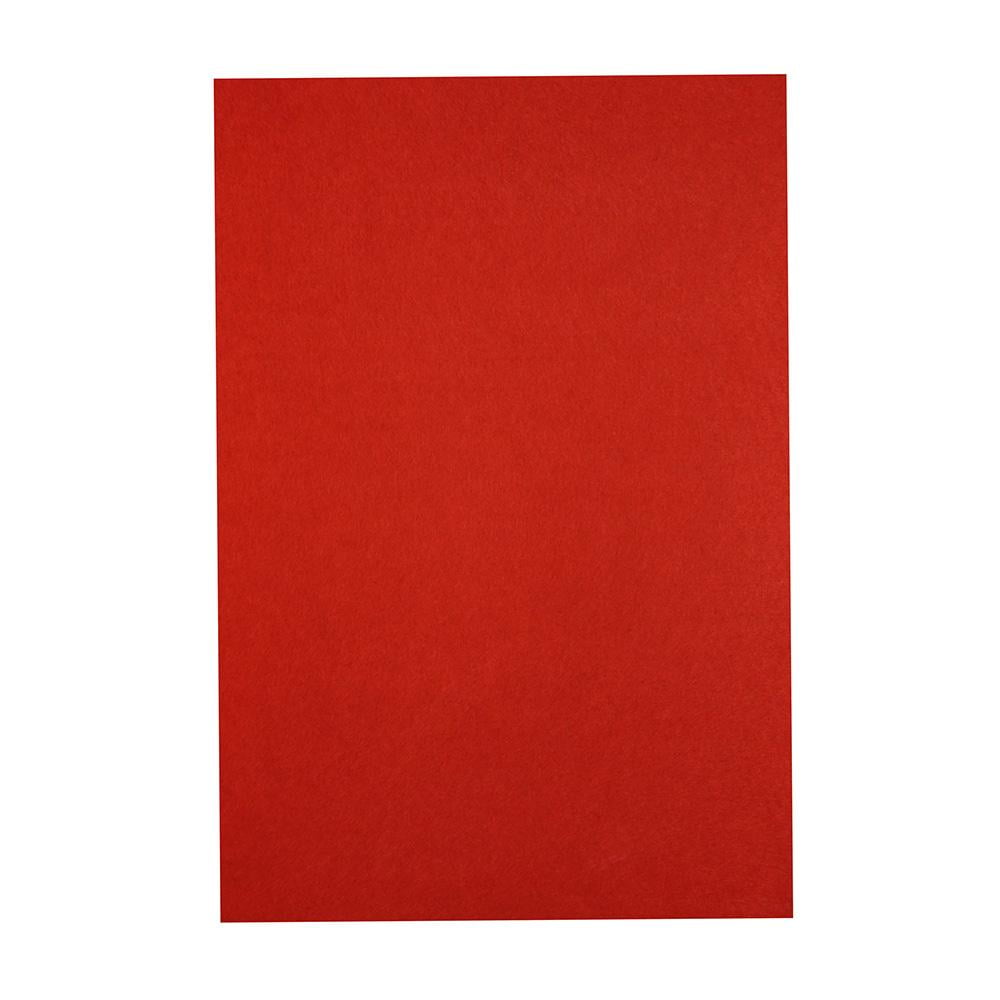 Stiff Felt Craft Sheets, 12Inch x 18Inch, 5Count, Red