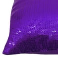 thumbnail image 4 of Yuga Metallic Purple Sequin Throw Cushion Cover Glitter Pillow Wedding Decor Lounge 20 X 20 Inches, 4 of 4