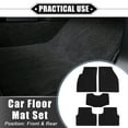 thumbnail image 2 of Unique Bargains 1 Set Car Floor Mats for Chevrolet Malibu 12-15 Non-slip Velour Front Rear Car Floor Carpet Liners Rugs, 2 of 6