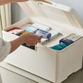 thumbnail image 2 of Advancent Caja fuerte con gran capacidad para el almacenamiento seguro de artículos importantes. La gran capacidad permite Almacenamiento y organización del hogar azul, 2 of 6