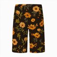 thumbnail image 4 of NOLDARES Mens Summer Hawaii Beach Shorts Cotton Stretch Drawstring Casual Shorts with Pockets(Black,M), 4 of 6
